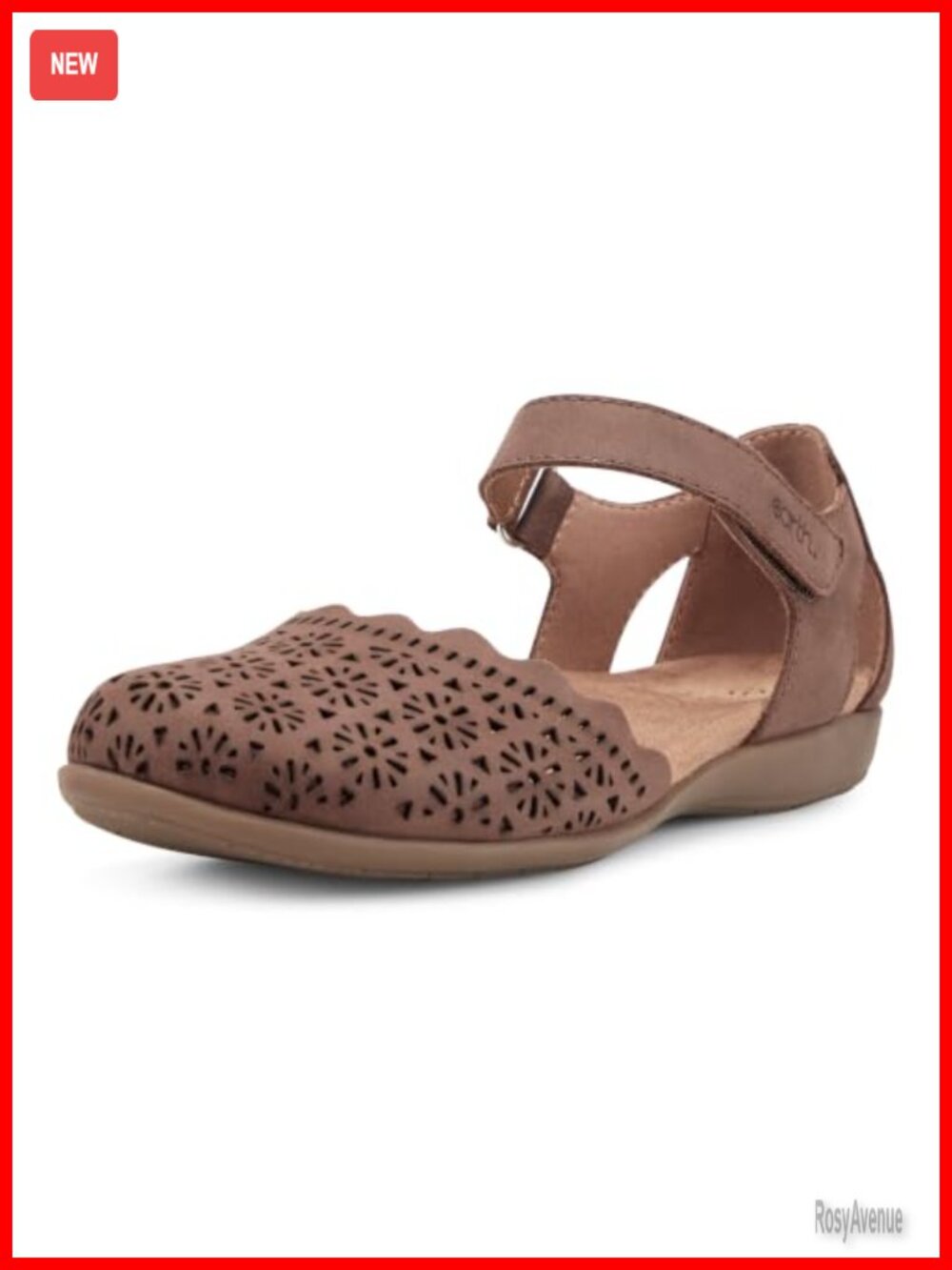 Womens Leather Slide Sandals Arch Support Cushioned Insole Adjustable
